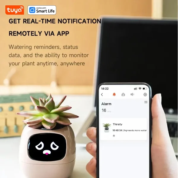 Maceta inteligente con riego automático, Tuya Ivy - Imagen 3