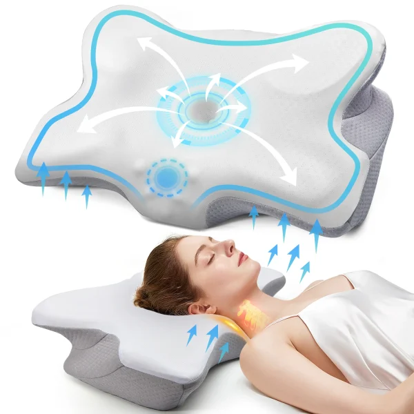 Almohada ortopédica de espuma viscoelástica, Pulatree - Imagen 2