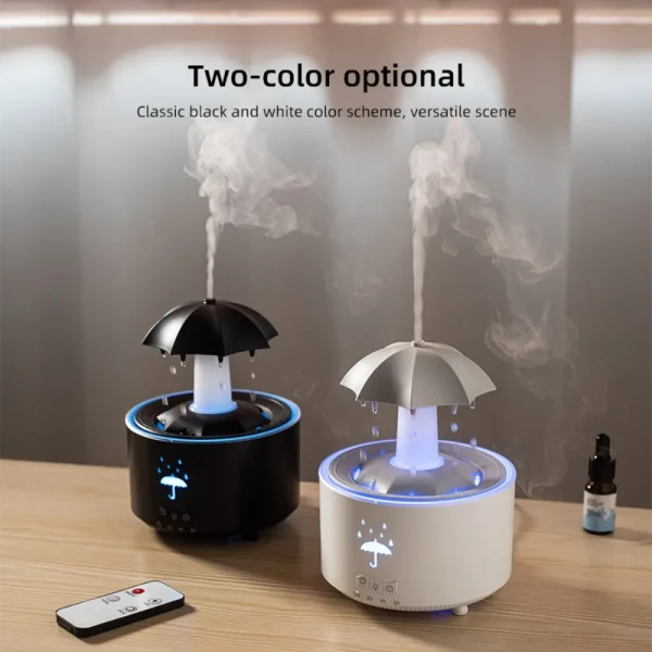 Humidificador tipo paraguas, difusor con efecto lluvia - Imagen 6