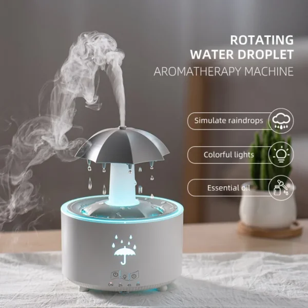 Humidificador tipo paraguas, difusor con efecto lluvia - Imagen 2