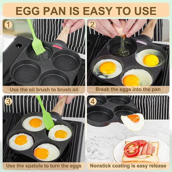 Sartén antiadherente para huevos y hotcakes - Imagen 5