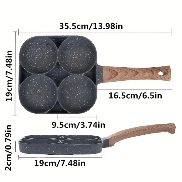 Sartén antiadherente para huevos y hotcakes - Imagen 2